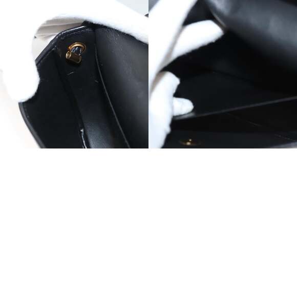 DIOR Shoulder Bag Leather Black Gold - Picture 12 of 12